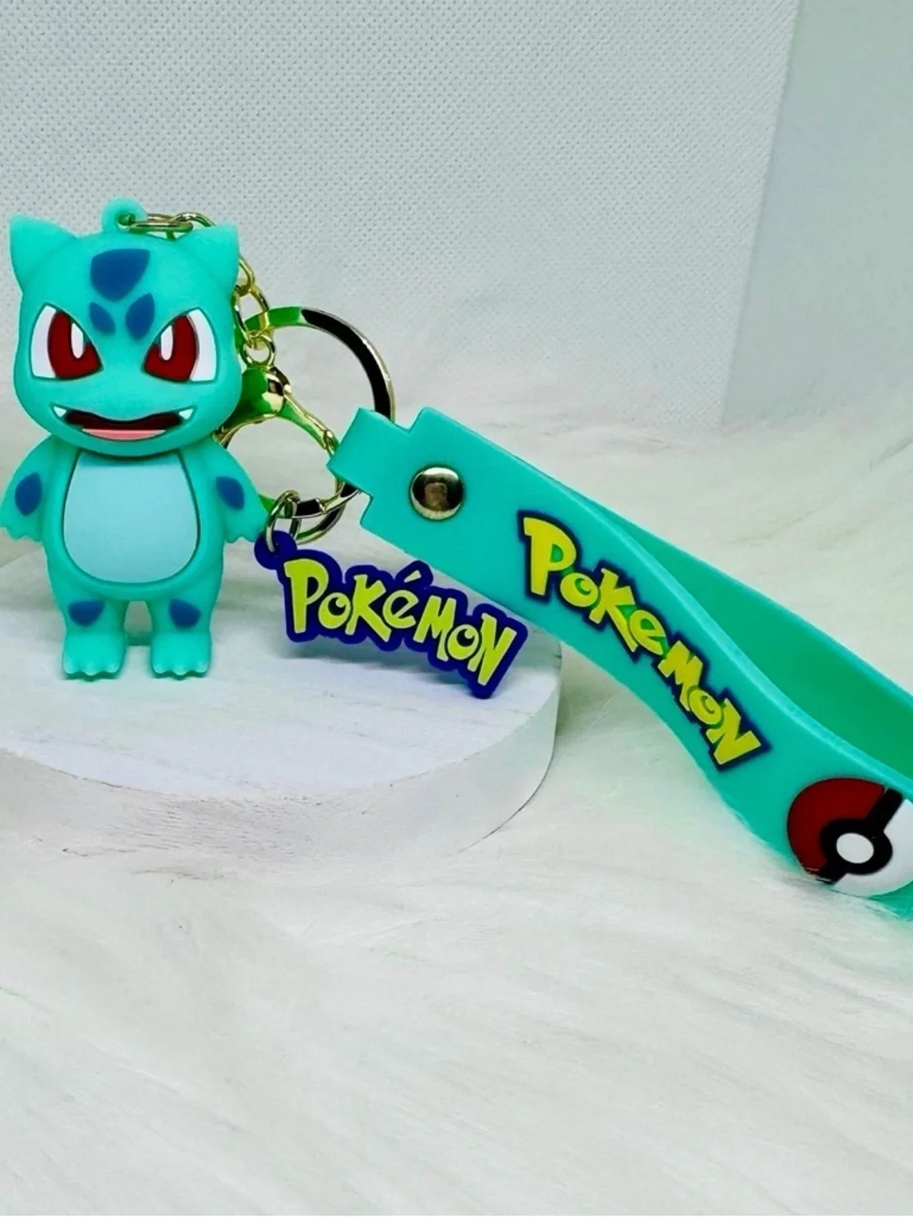 Pokémon Bulbasaur Keychain Wristlet - Aqua